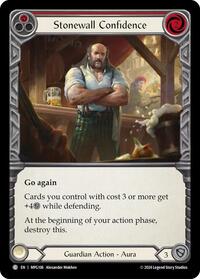 Stonewall Confidence (Red) (MPG106) [Mastery Pack Guardian]
