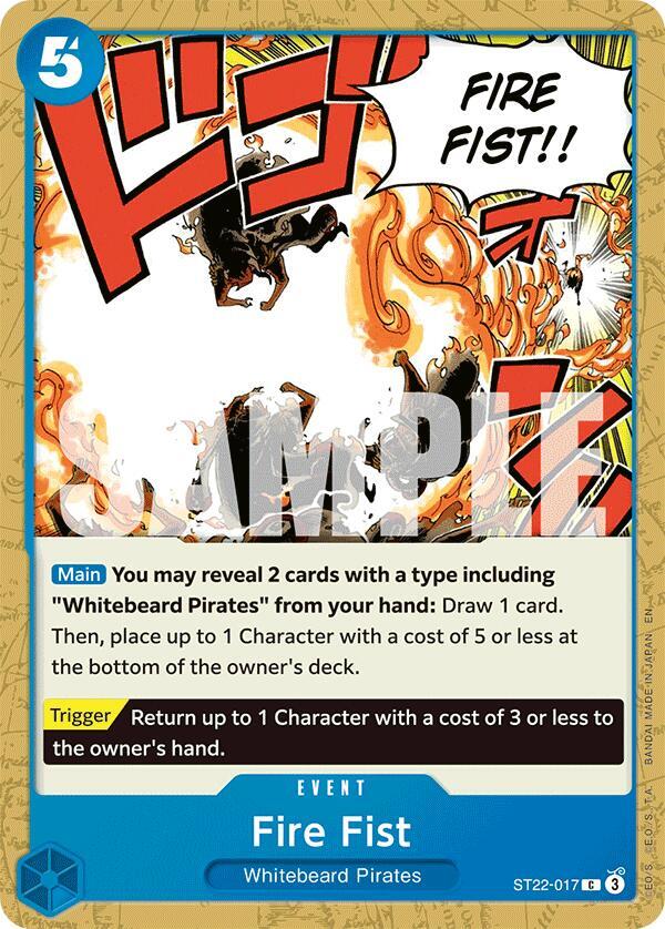 Fire Fist (ST22-017) [Starter Deck 22: Ace & Newgate]