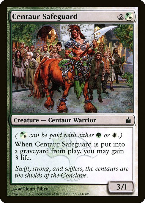 Centaur Safeguard (244) [Ravnica: City of Guilds]
