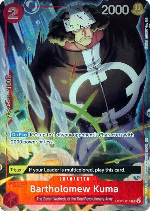 Bartholomew Kuma (Seven Warlords of the Sea Binder Set) (OP05-011) [One Piece Promotion Cards]