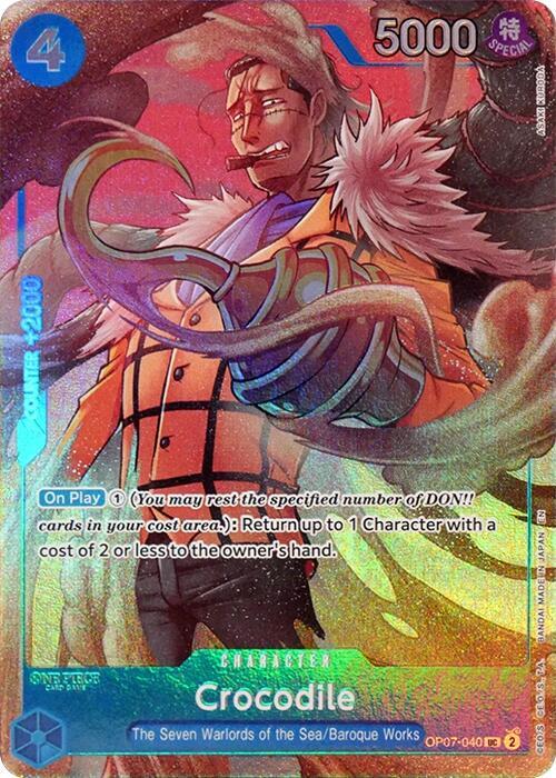 Crocodile (Seven Warlords of the Sea Binder Set) (OP07-040) [One Piece Promotion Cards]