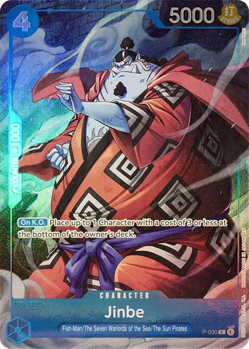 Jinbe (Seven Warlords of the Sea Binder Set) (P-030) [One Piece Promotion Cards]