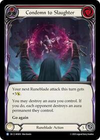 Condemn to Slaughter (Red) (AVS013) [Armory Deck: Legends Viserai]