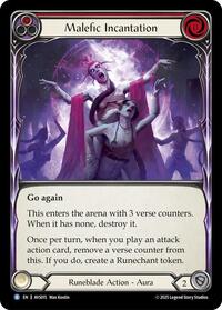 Malefic Incantation (Red) (AVS015) [Armory Deck: Legends Viserai]