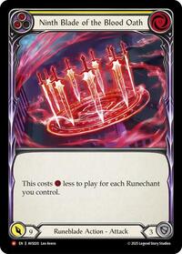 Ninth Blade of the Blood Oath (Yellow) (AVS020) [Armory Deck: Legends Viserai]