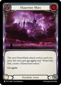 Mauvrion Skies (Blue) (AVS027) [Armory Deck: Legends Viserai]
