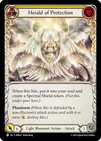 Herald of Protection (Yellow) (APR012) [Armory Deck: Legends Prism]