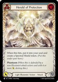 Herald of Protection (Blue) (APR021) [Armory Deck: Legends Prism]