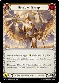 Herald of Triumph (Yellow) (APR013) [Armory Deck: Legends Prism]