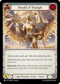Herald of Triumph (Blue) (APR022) [Armory Deck: Legends Prism]