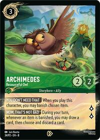 Archimedes - Resourceful Owl (34/P2) [Disney Lorcana Promo Cards]