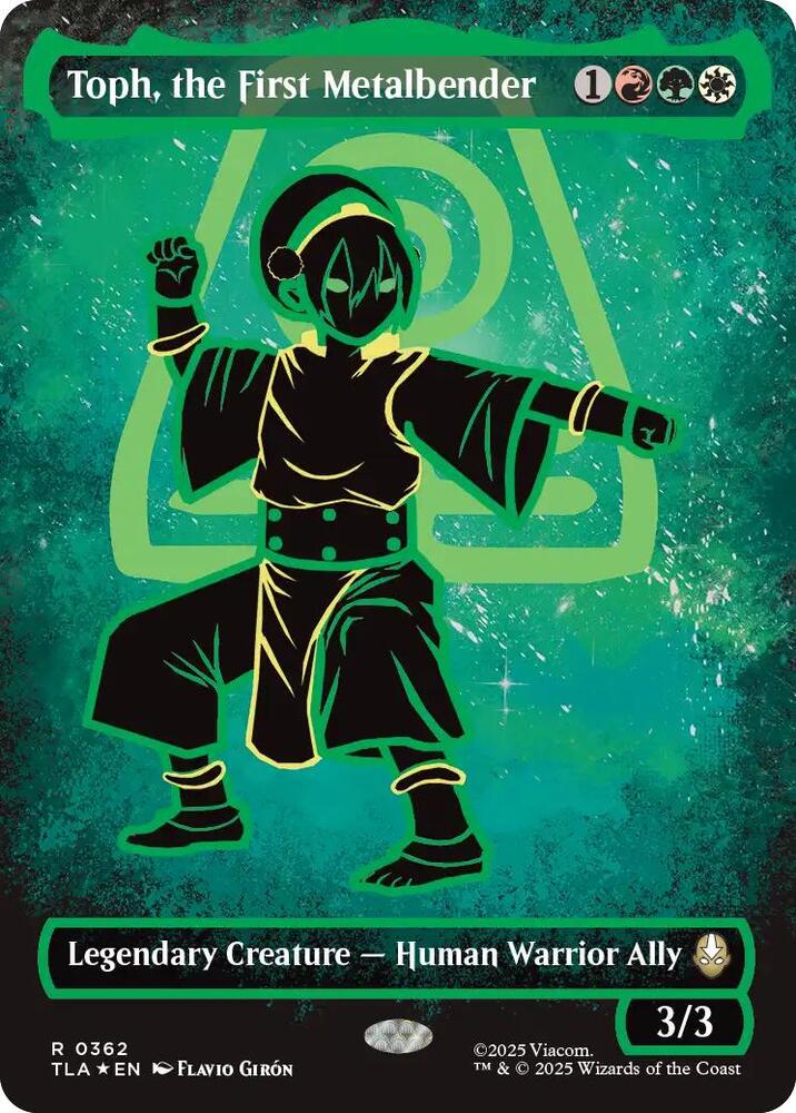 Toph, the First Metalbender (Borderless) (Neon Ink Foil) (362) [Avatar: The Last Airbender]