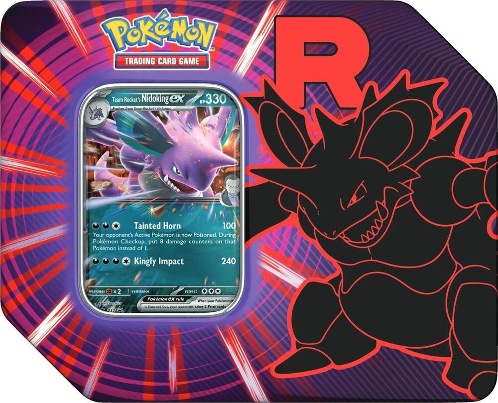 Team Rocket Tin Team Rockets Nidoking ex