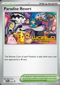 Paradise Resort - 224 (World Championships 2025) (224) [SV Scarlet and Violet Promo Cards]