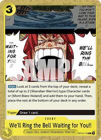 We'll Ring the Bell Waiting for You!! (OP12-116) [Legacy of the Master Release Event Cards]