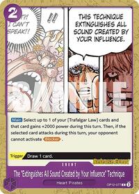 The "Extinguishes All Sound Created by Your Influence" Technique (OP12-077) [Legacy of the Master Release Event Cards]