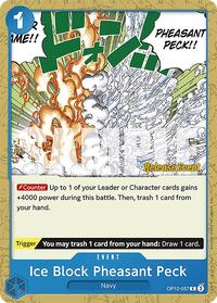 Ice Block Pheasant Peck (OP12-057) [Legacy of the Master Release Event Cards]