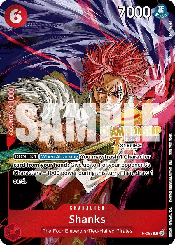 Shanks (CS 25-26 Event Pack) (P-083) [One Piece Promotion Cards]
