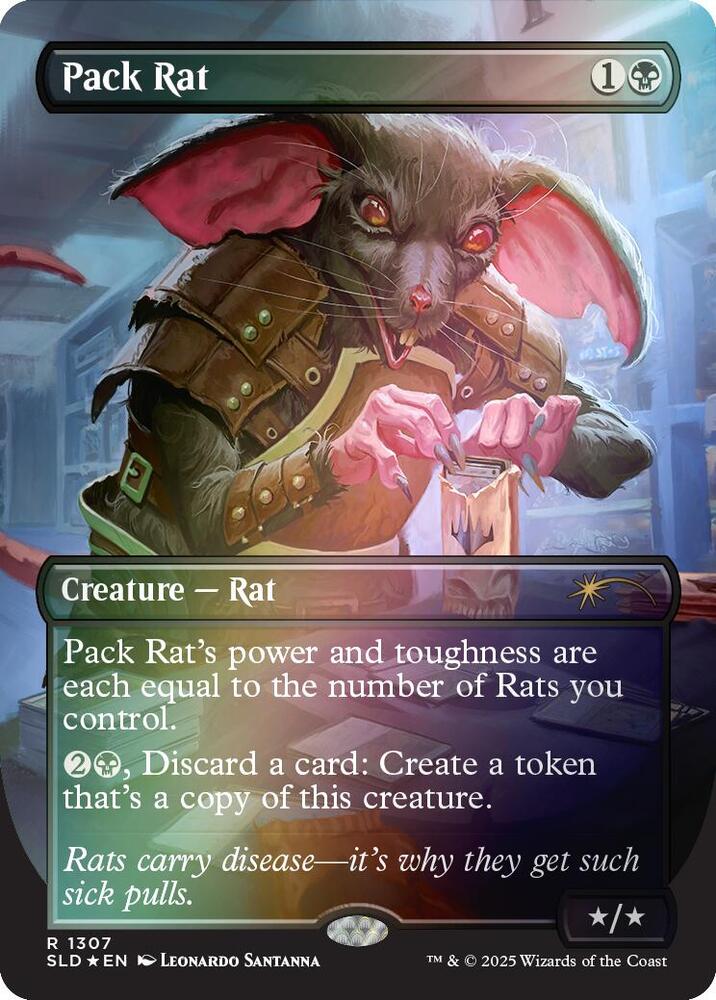 Pack Rat (1307) (Rainbow Foil) [Secret Lair Drop]