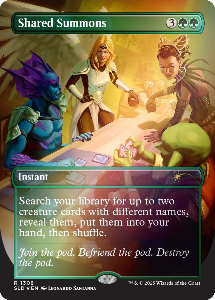 Shared Summons (Rainbow Foil) (1308) [Secret Lair Drop]