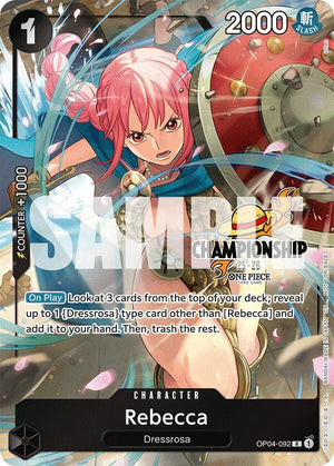 Rebecca (CS 25-26 Celebration Pack) (OP04-092) [One Piece Promotion Cards]