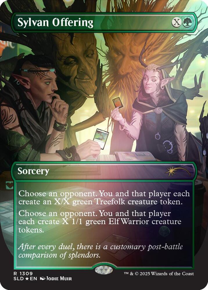 Sylvan Offering (Rainbow Foil) (1309) [Secret Lair Drop]