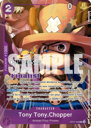 Tony Tony.Chopper (CS 25-26 Finalist Card Set 1) (OP07-066) [One Piece Promotion Cards]