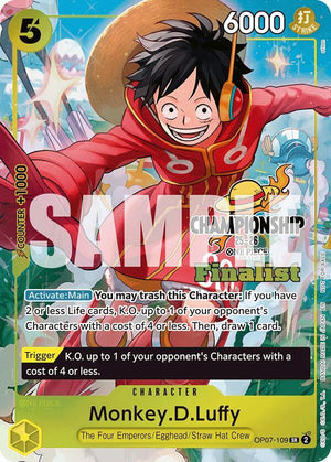 Monkey.D.Luffy (CS 25-26 Finalist Card Set 1) (OP07-109) [One Piece Promotion Cards]