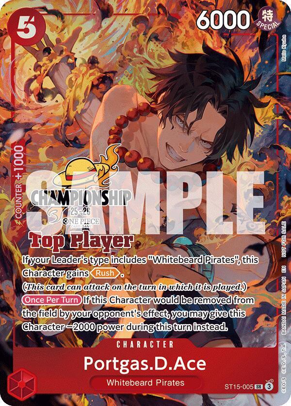 Portgas.D.Ace (CS 25-26 Top Player Pack) (ST15-005) [One Piece Promotion Cards]