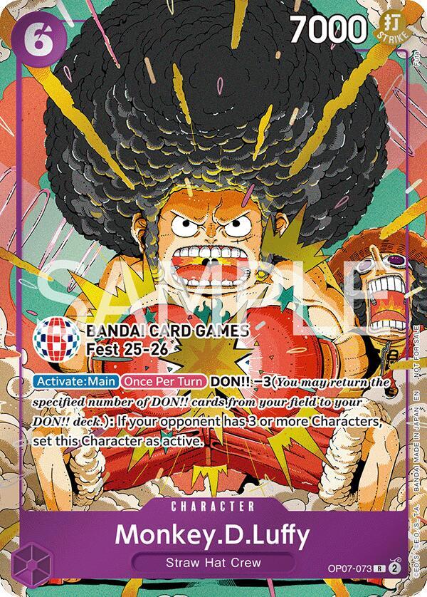 Monkey.D.Luffy (BANDAI Card Games Fest 25-26) (OP07-073) [One Piece Promotion Cards]