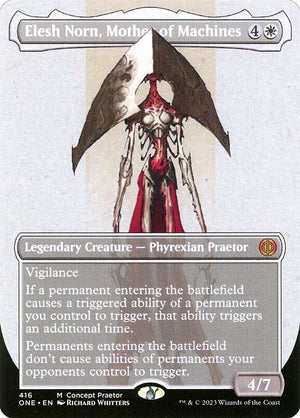 Elesh Norn, Mother of Machines (416) [Phyrexia: All Will Be One] [Borderless]