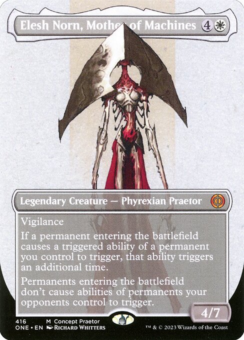 Elesh Norn, Mother of Machines (416) [Phyrexia: All Will Be One] [Borderless]