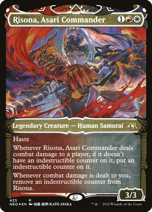 Risona, Asari Commander (425) [Kamigawa: Neon Dynasty] [Showcase]