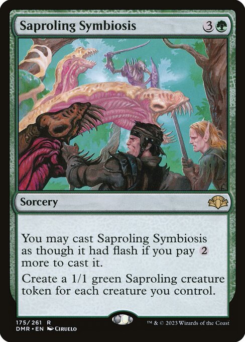 Saproling Symbiosis (175) [Dominaria Remastered]