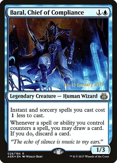 Baral, Chief of Compliance (28s) [Aether Revolt Promos]