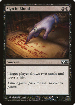 Sign in Blood (110) [Magic 2013]