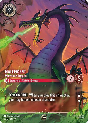 Maleficent - Monstrous Dragon (Store Championship) (5) [Disney Lorcana Promo Cards]
