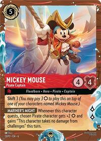 Mickey Mouse - Pirate Captain (Disney Cruise Promo) (13/P3) [Disney Lorcana Promo Cards]