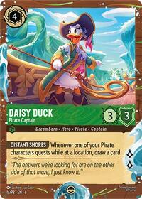 Daisy Duck - Pirate Captain (Disney Cruise Promo) (16) [Disney Lorcana Promo Cards]