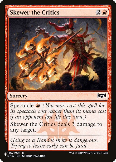 Skewer the Critics (RNA-115) [The List]