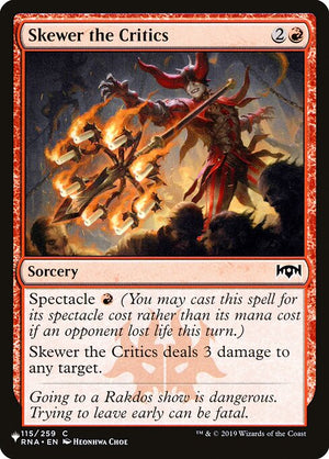 Skewer the Critics (RNA-115) [The List]