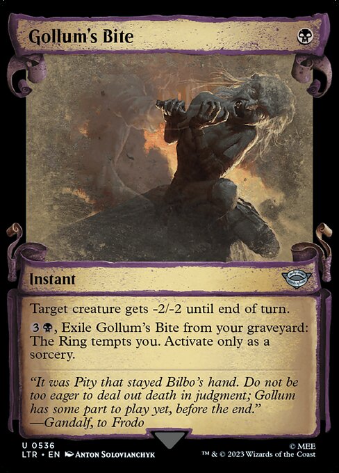 Gollum's Bite (536) [The Lord of the Rings: Tales of Middle-earth] [Showcase]