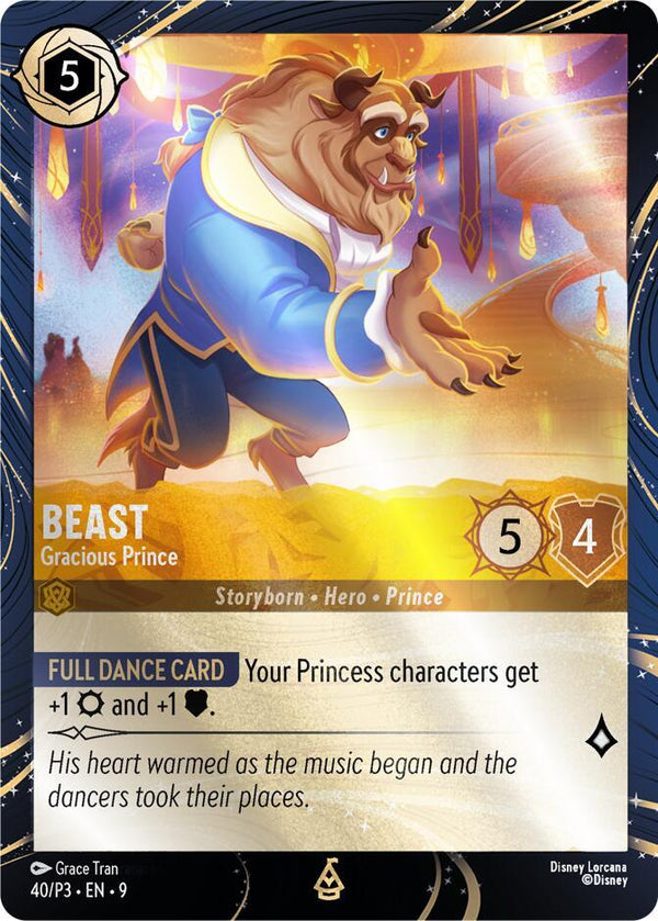Beast - Gracious Prince (40) [Disney Lorcana Promo Cards]