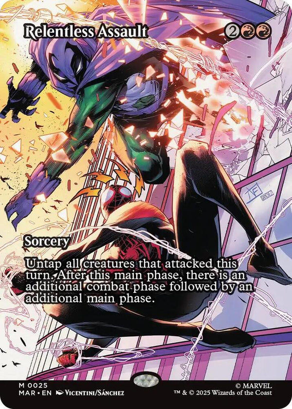 Relentless Assault (Borderless) (25) [Marvel Universe Eternal-Legal]
