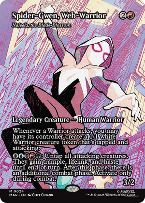 Spider-Gwen, Web-Warrior - Najeela, the Blade-Blossom (Borderless) (24) [Marvel Universe Eternal-Legal]