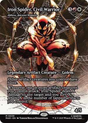 Iron Spider, Civil Warrior - Alibou, Ancient Witness (Borderless) (39) [Marvel Universe Eternal-Legal]