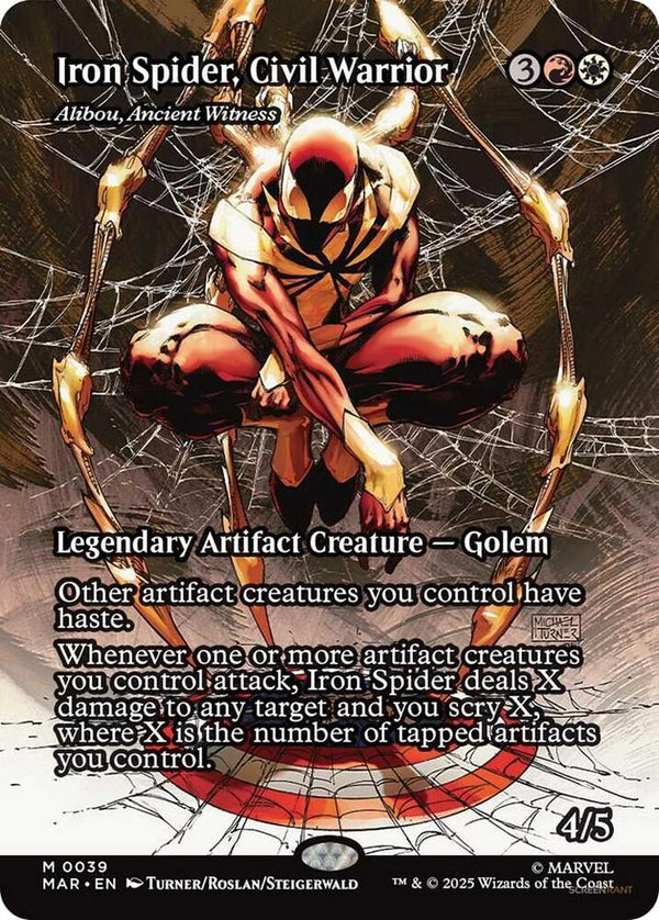 Iron Spider, Civil Warrior - Alibou, Ancient Witness (Borderless) (39) [Marvel Universe Eternal-Legal]