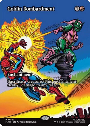 Goblin Bombardment (Borderless) (23) [Marvel Universe Eternal-Legal]