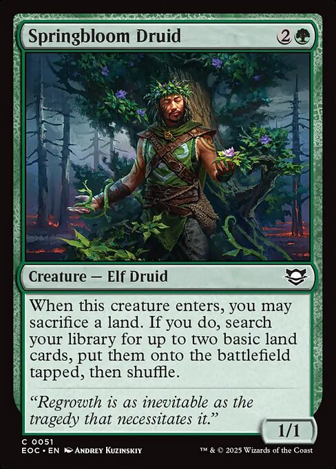 Springbloom Druid (51) [Edge of Eternities Commander]