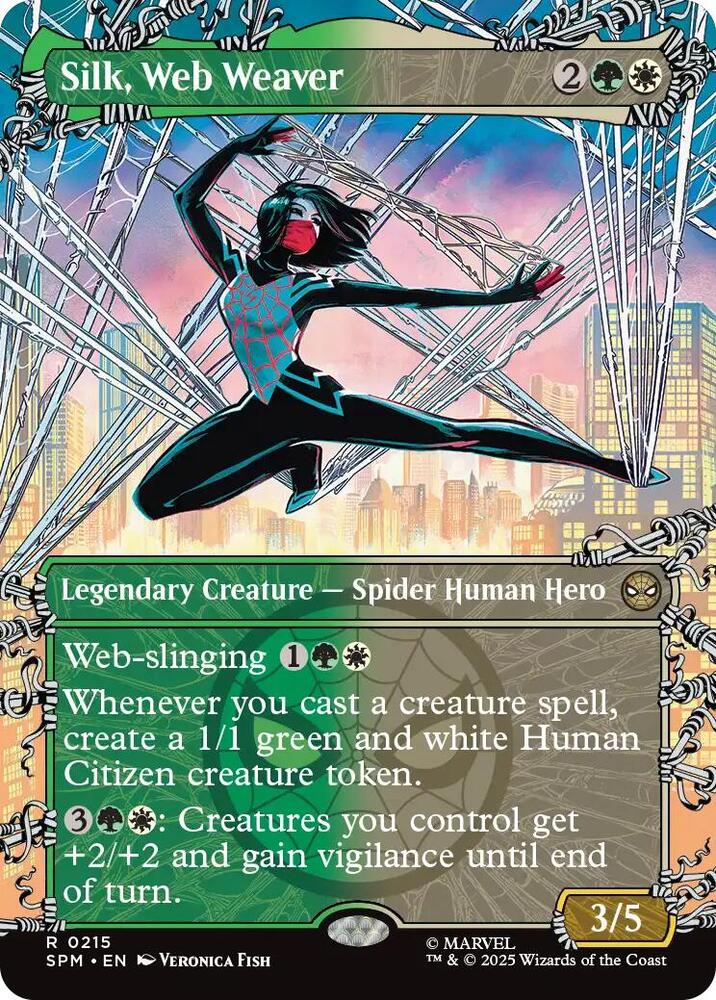 Silk, Web Weaver (Borderless) (215) [Marvel's Spider-Man]